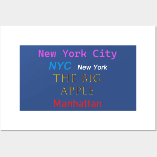 New York City, The Big Apple Posters and Art